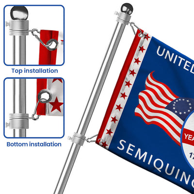 250 Years of Freedom Semiquincentennial Flag, United States of America 1776 2026 Grommet Flag
