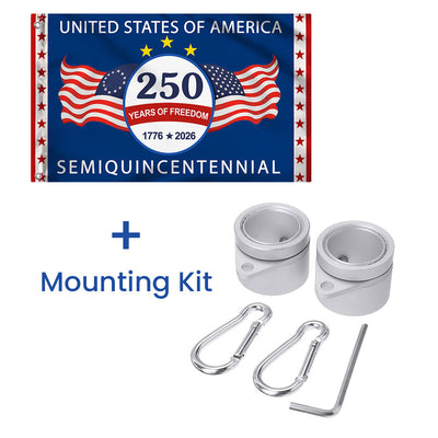 250 Years of Freedom Semiquincentennial Flag, United States of America 1776 2026 Grommet Flag