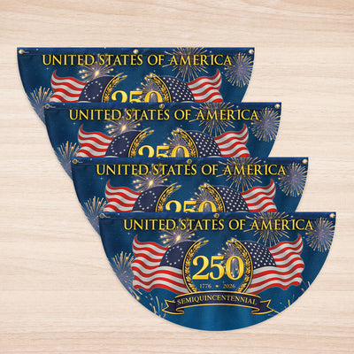 250 Years Semiquincentennial 1776 2026 Fan Flag, Patriotic American Flag Decor