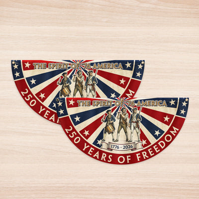 The Spirit of '76 American Bunting Flag, 250 Years of Freedom 1776 2026 Fan Flag