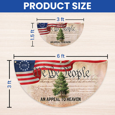 Flagwix American Flag - An Appeal To Heaven Flag We The People Betsy Ross 1776 Pine Tree Non-Pleated Fan Flag