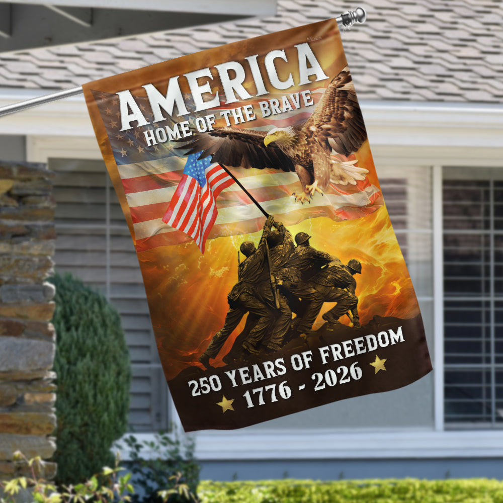 American Flag | 250th Anniversary Double Sided Canvas Flag for Patriotic Holidays 1776-2026