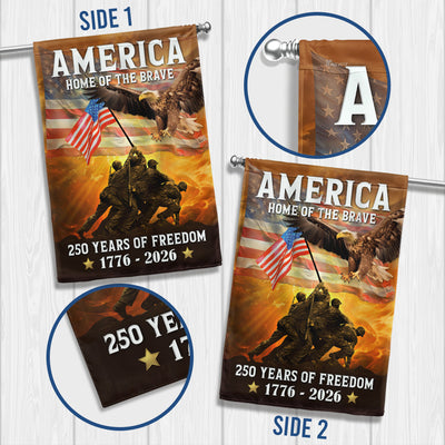 American Flag | 250th Anniversary Double Sided Canvas Flag for Patriotic Holidays 1776-2026