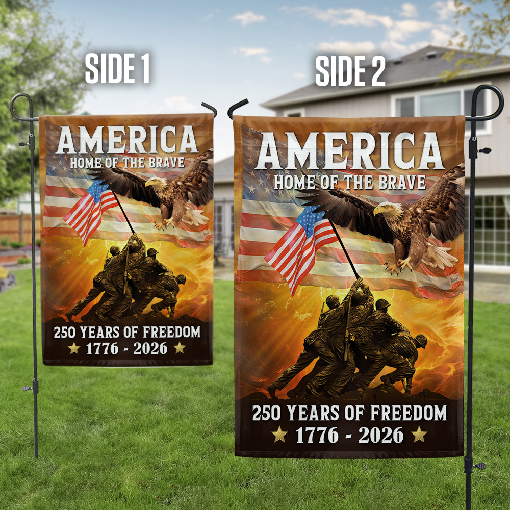 American Flag | 250th Anniversary Double Sided Canvas Flag for Patriotic Holidays 1776-2026