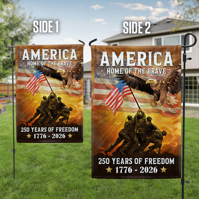 American Flag | 250th Anniversary Double Sided Canvas Flag for Patriotic Holidays 1776-2026