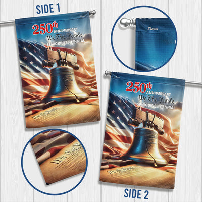 Patriotic 250th Anniversary Flag - American Liberty Bell Flag for Decoration