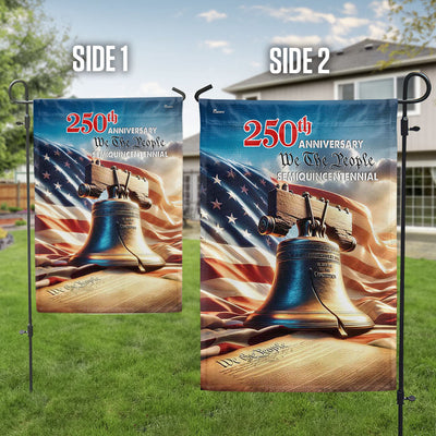 Patriotic 250th Anniversary Flag - American Liberty Bell Flag for Decoration