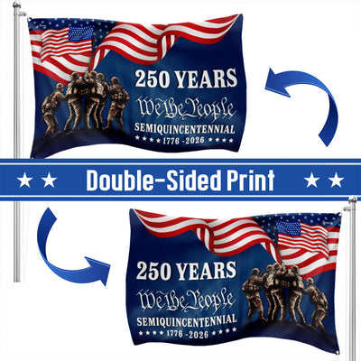 Flagwix American Flag, 250 Years We The People Semiquincentennial Grommet Flag  3-Day Shipping