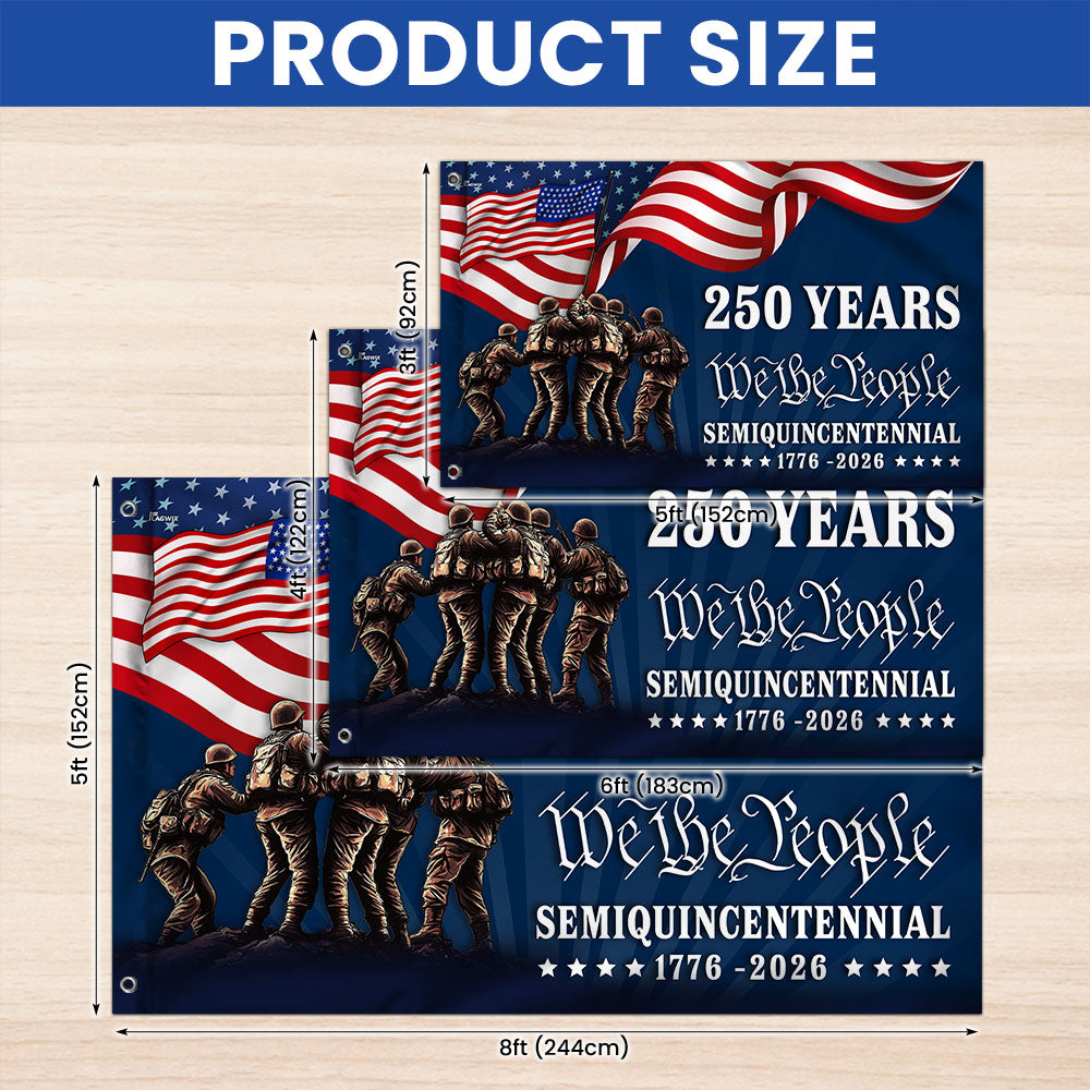 Flagwix American Flag, 250 Years We The People Semiquincentennial Grommet Flag  3-Day Shipping