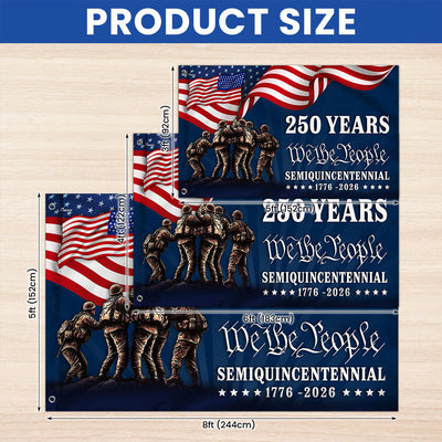 Flagwix American Flag, 250 Years We The People Semiquincentennial Grommet Flag  3-Day Shipping