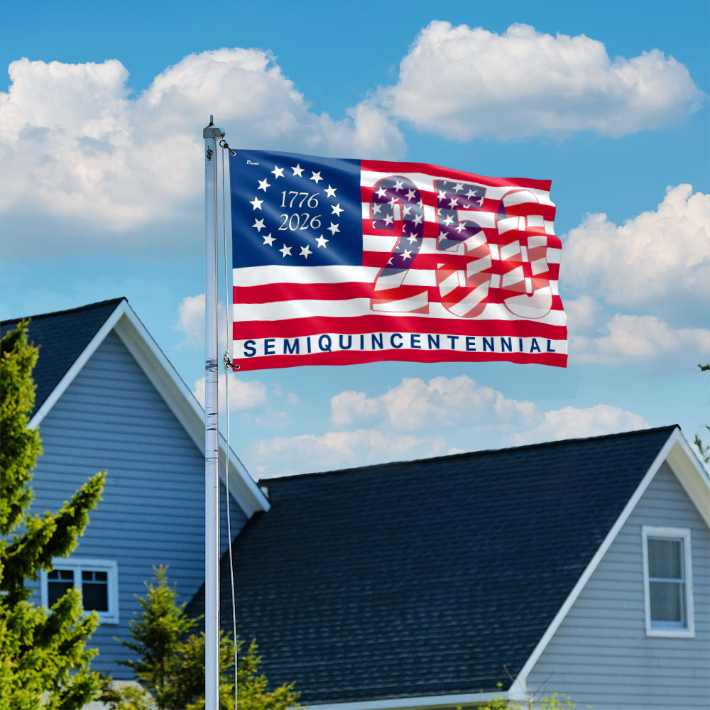 America 250th Anniversary United States Semiquincentennial 1776 2026 Patriotic Grommet Flag 3-Day Shipping