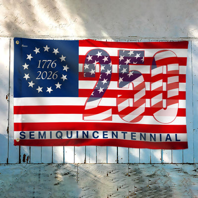 America 250th Anniversary United States Semiquincentennial 1776 2026 Patriotic Grommet Flag 3-Day Shipping
