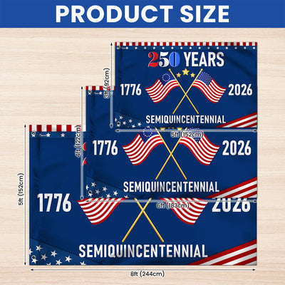 Flagwix American Flag - America 250th Anniversary Semiquincentennial Grommet Flag