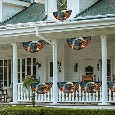 Flagwix American Flag - Eagle American Flag 4th of july Independence Day Non-Pleated Fan Flag