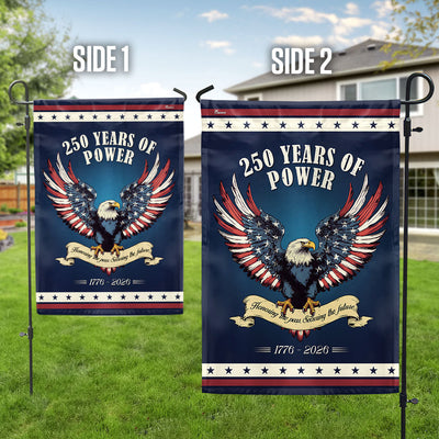 250 Years of Power 1776–2026 USA Anniversary Flag for Patriotic Decor