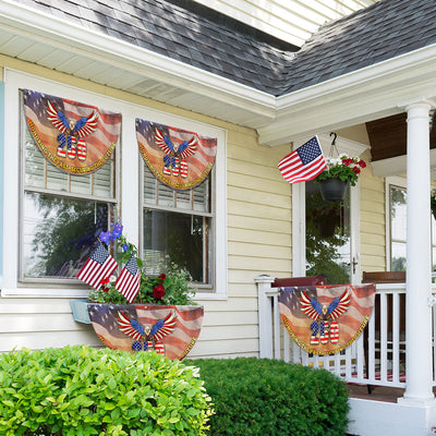 250th Anniversary Flag | Patriotic Bald Eagle for July 4th Fan Flag