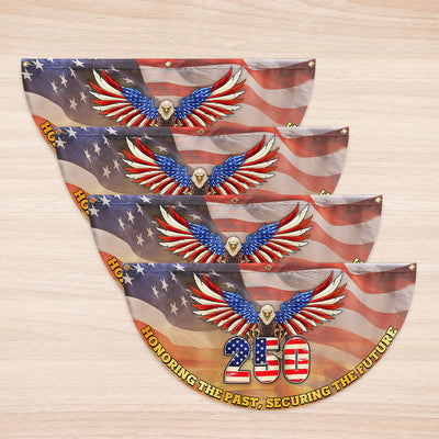 250th Anniversary Flag | Patriotic Bald Eagle for July 4th Fan Flag