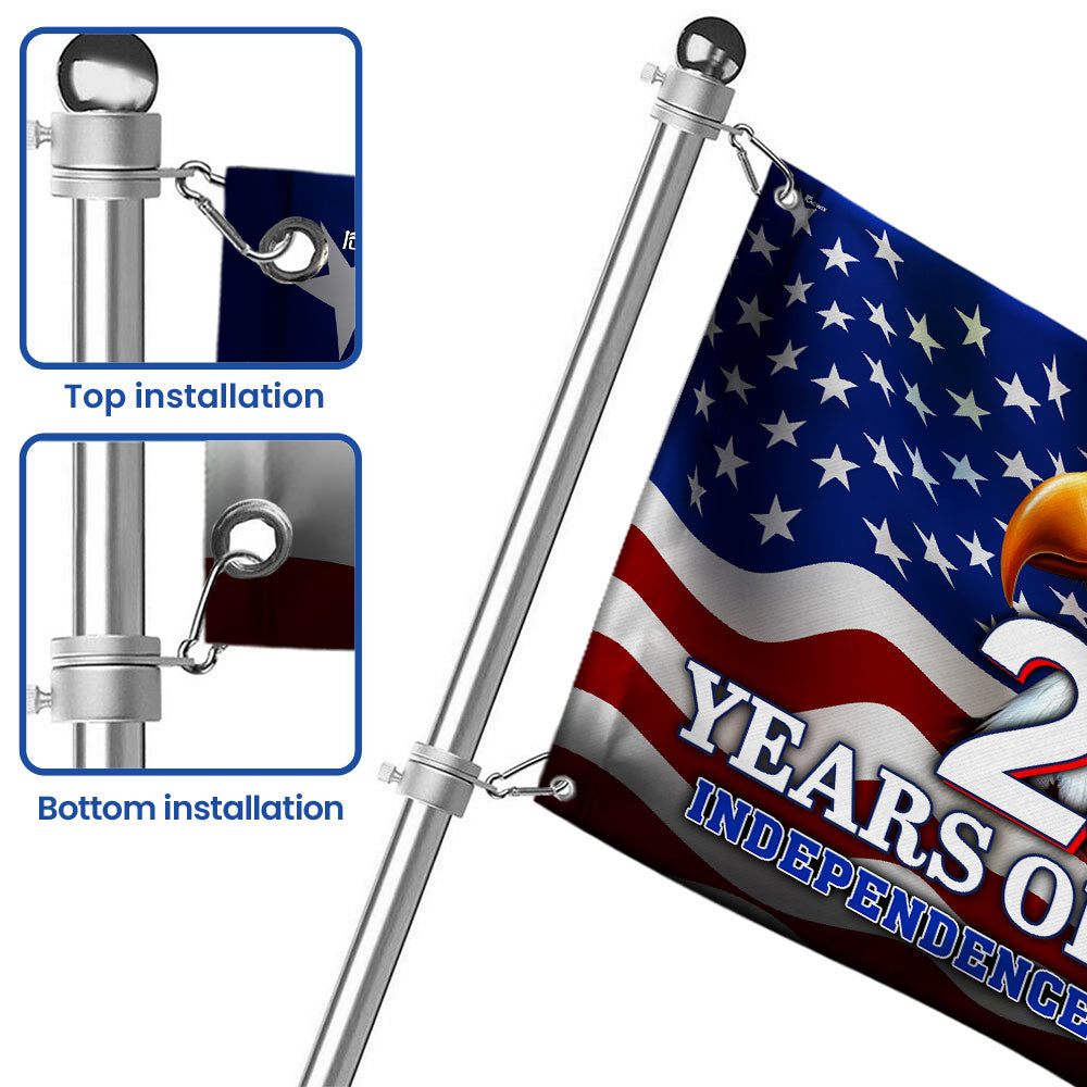 250 Years of Blessing Flag, Eagle Independence Day of America US Grommet Flag