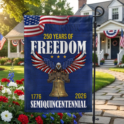 250 Years of Freedom Flag, 1776 2026 Eagle with Liberty Bell US Flag
