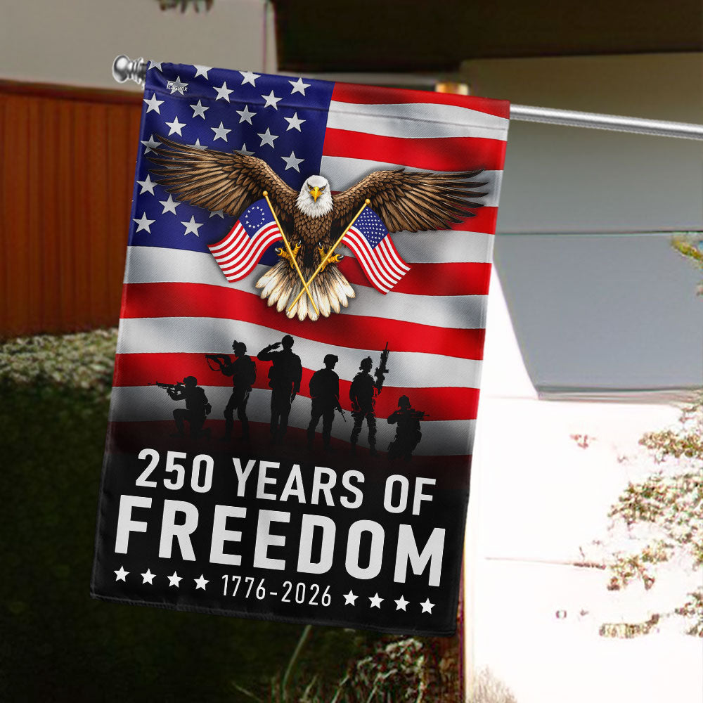 Patriotic Eagle Betsy Ross 250 Flag for 250 Years of Freedom Anniversary