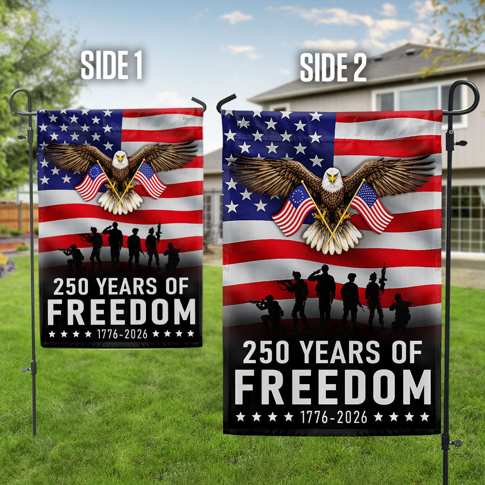 Patriotic Eagle Betsy Ross 250 Flag for 250 Years of Freedom Anniversary