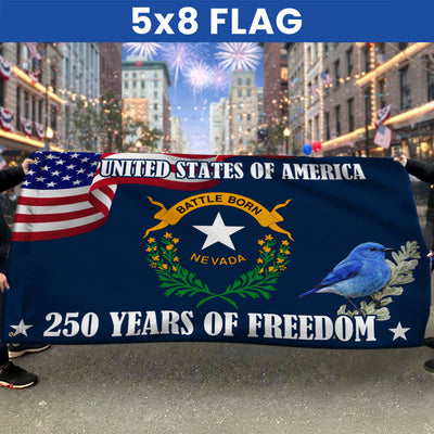 Nevada State Flag, 250 Years of Freedom Nevada State Grommet Flag