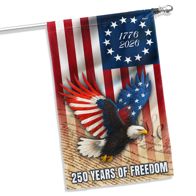 250 Years of Freedom Flag, 1776 2026 Patriotic Eagle We The People Decor
