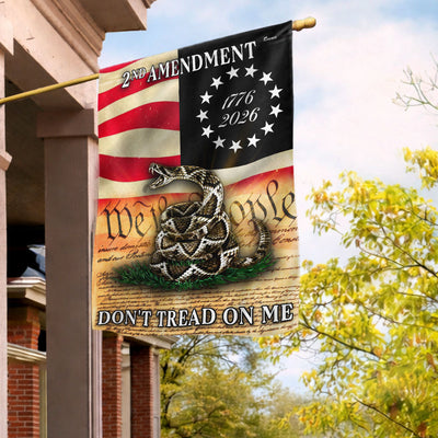 2nd Amendment Flag, 1776 2026 Gadsden Dont Tread On Me US Flag