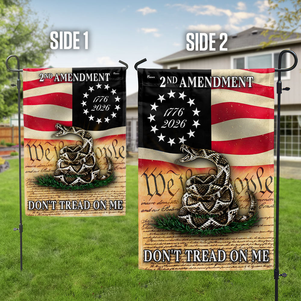 2nd Amendment Flag, 1776 2026 Gadsden Dont Tread On Me US Flag