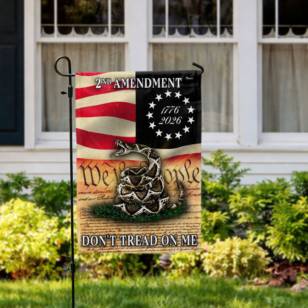 2nd Amendment Flag, 1776 2026 Gadsden Dont Tread On Me US Flag