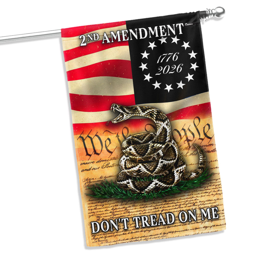 2nd Amendment Flag, 1776 2026 Gadsden Dont Tread On Me US Flag
