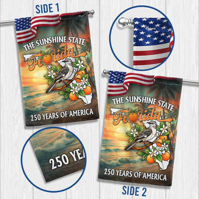 Florida Flag, 250 Years of America The Sunshine State US Flag