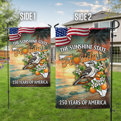 Florida Flag, 250 Years of America The Sunshine State US Flag