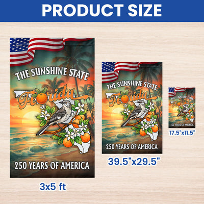 Florida Flag, 250 Years of America The Sunshine State US Flag