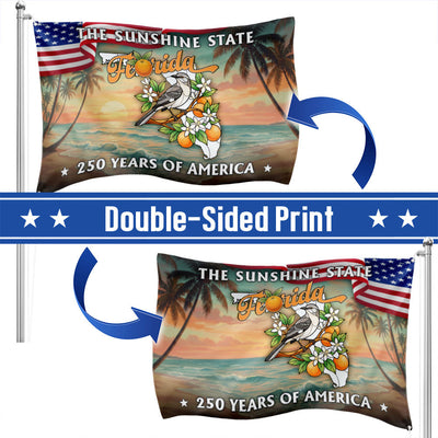 250 Years of America Flag, The Sunshine State Florida Grommet Flag