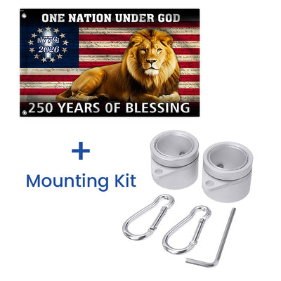 Lion Of Judah Flag, 250 Years of Blessing We The People Grommet Flag