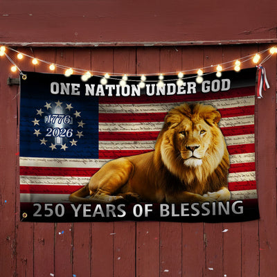 Lion Of Judah Flag, 250 Years of Blessing We The People Grommet Flag
