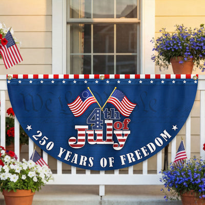 250 Years of Freedom Flag, 1776 2026 Betsy Ross 4th of July Fan Flag