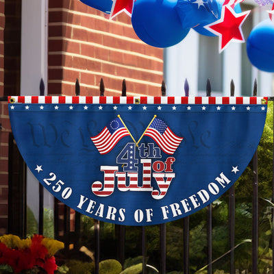 250 Years of Freedom Flag, 1776 2026 Betsy Ross 4th of July Fan Flag