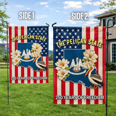 Louisiana Flag, 250 Years of Freedom The Pelican State US Flag