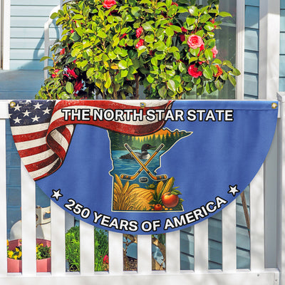 Minnesota Fan Flag, 250 Years of America The North Star State Minnesota Decor