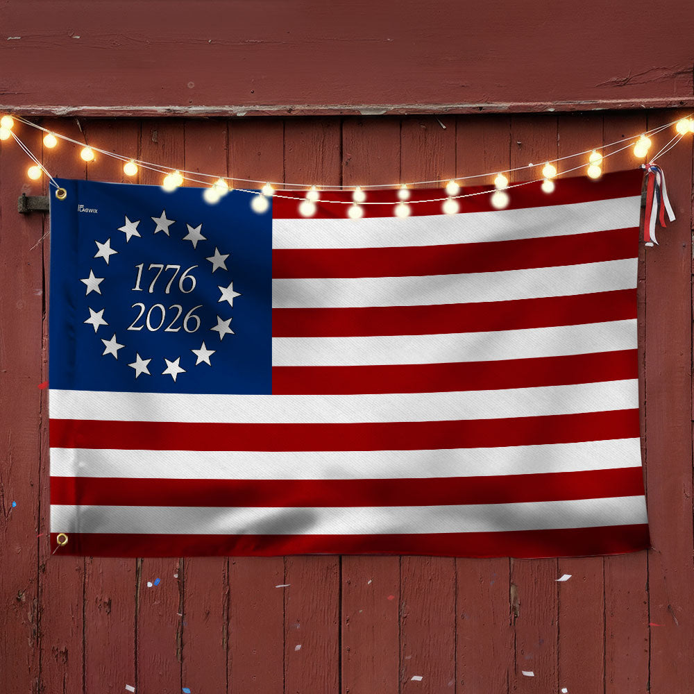 FLAGWIX Betsy Ross 1776 2026 American Grommet Flag