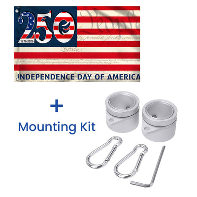 250th Anniversary Flag, 1776 2026 Independence Day of America Grommet Flag