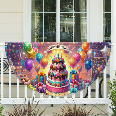 Flagwix Happy Birthday Celebration Fan Flag
