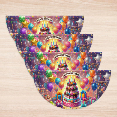 Flagwix Happy Birthday Celebration Fan Flag