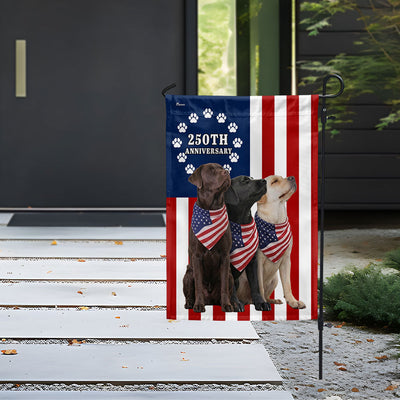 Dog American Flag, 250th Anniversary Labrador Retriever US Flag