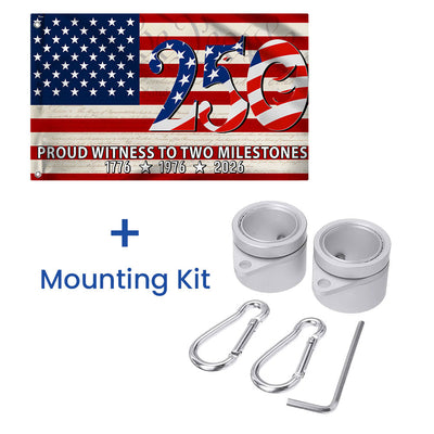 250th Anniversary American Flag, Proud Witness To Two Milestones Decor