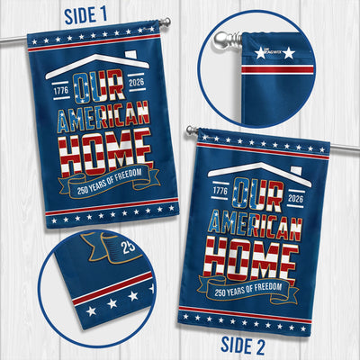 Garden Patriotic Flag, 1776 2026 Our American Home US Flag