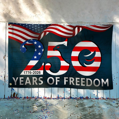 250th Anniversary American Flag, 1776 2026 Patriotic We The People Decor