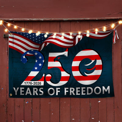 250th Anniversary American Flag, 1776 2026 Patriotic We The People Decor